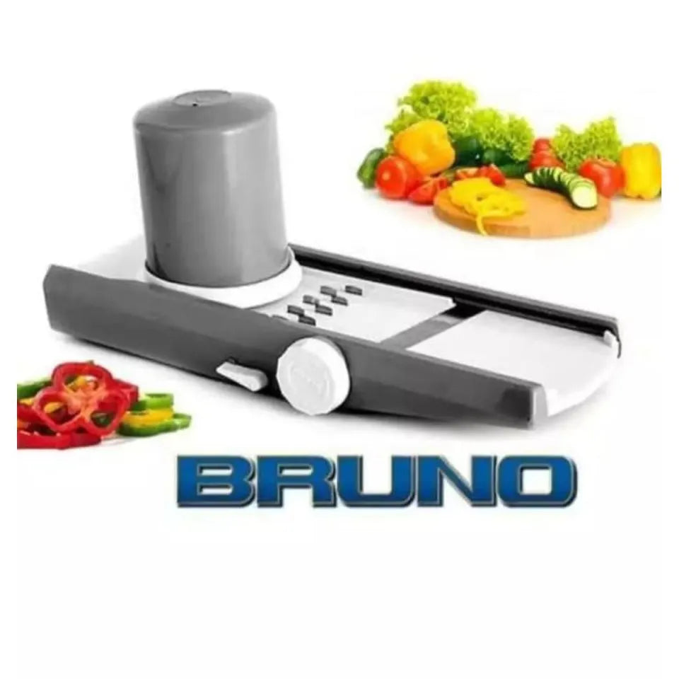 Bruno Vegetable Chopper & Slicer – Manual Multi Cutter | Adjustable Kitchen Slicer for Vegetables & Fruits
