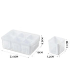 6 Grid Fridge Storage Box – Multi Compartment Organizer | Freezer Safe Kitchen Storage Box