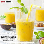 Glint Glass – Pack of 6 Clear Drinking Glasses