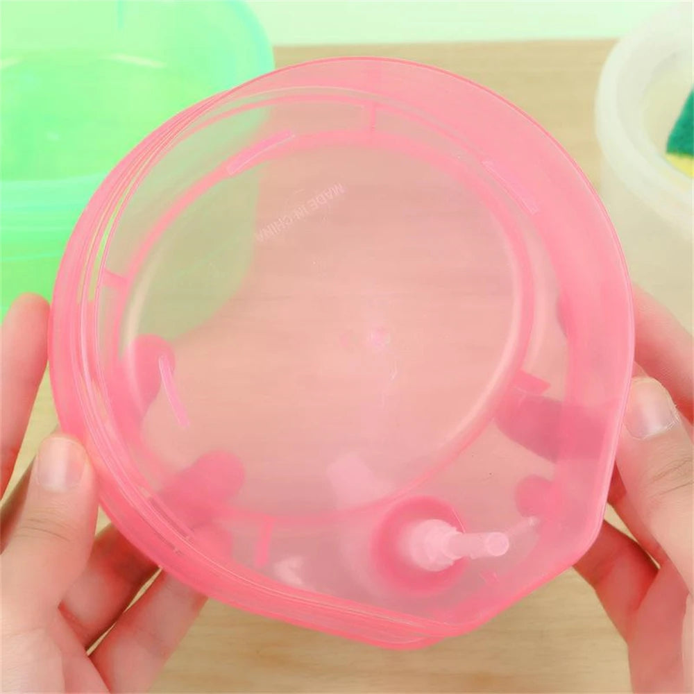 Multi-purpose liquid soap dispenser bowl with built-in sponge holder