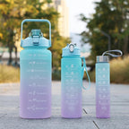 3PCS Water Bottle Set – Motivational Gradient Bottles