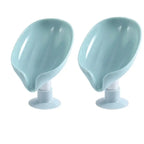 Buy 1 Get 1 Free Hydraulic Soap Holder – Self Draining Lotus Leaf Soap Dish with Suction Base
