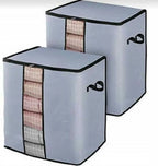 Premium Grey Storage Bag – Large Capacity Clothes & Blanket Organizer