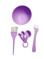 6-in-1 Bleach Bowl Set – Complete Hair Dye & Facial Mixing Kit with Brush, Spoon & Tools