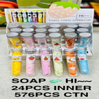 Flower Paper Soap Tube – Portable Travel Hand Wash Sheets 🌸✨