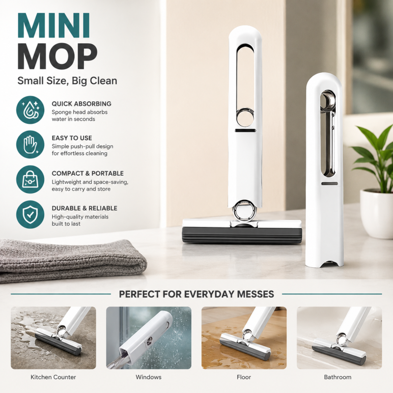 Foldable Mini Squeeze Mop