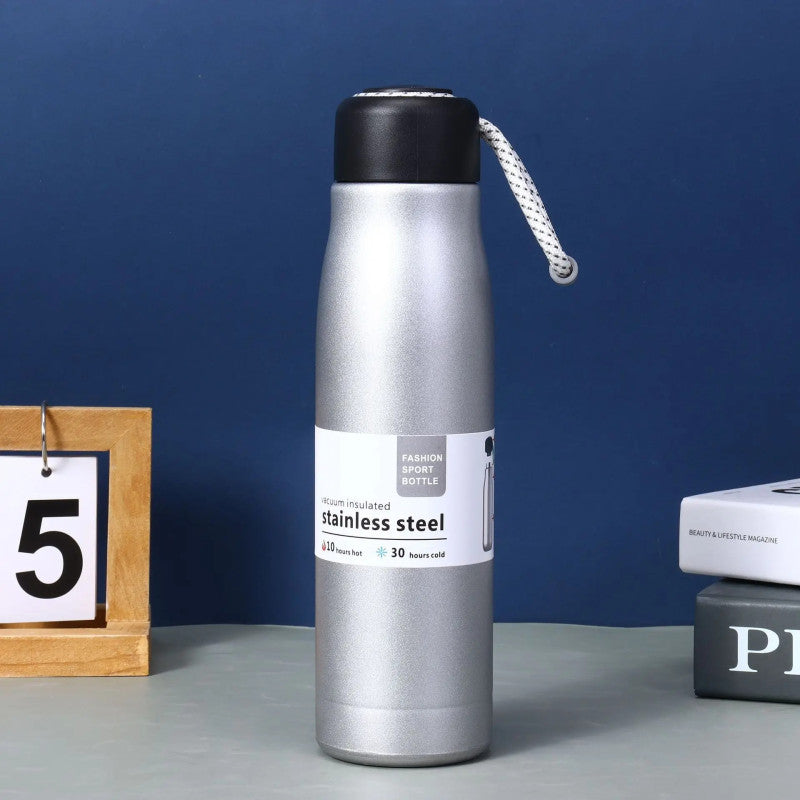 Sport Vacuum Bottle 550ML – Stainless Steel Insulated Water Bottle (Hot & Cold)