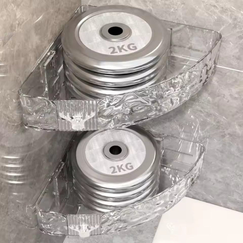 Premium Corner Bathroom Organizer Shelf – Wall Mounted Shower Storage Rack