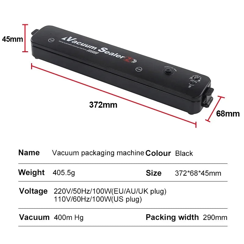 Vacuum Sealer Machine – Automatic Food Saver | Fresh Storage Sealing