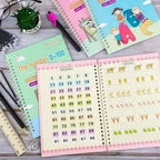 Children Writing Practice Book for Kids – Reusable Magic Copybook Set