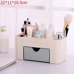 Cosmetic Organizer Box with Drawer – Makeup & Skincare Storage Holder