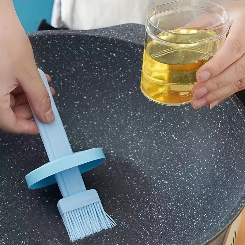 Oil Brush With Bottle Oil Dispenser