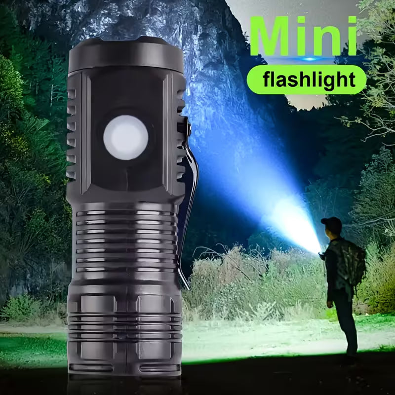 3 Mode Mini LED Flashlight – Portable Torch Light | High Bright Rechargeable Pocket Light