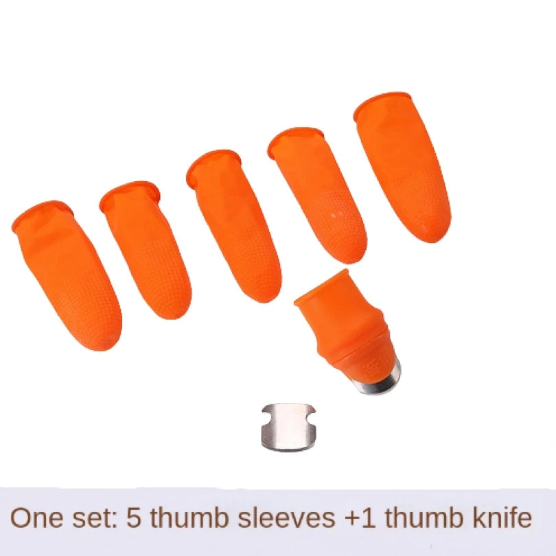 Silicone Finger Vegetable Peeler & Thumb Knife – Safe Kitchen Cutting Protector