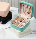 Compact Leather Jewellery Box – Travel Organizer Case with Premium Box Packing