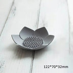 Pack of 3 Silicone Flower Soap Holder with Brush Base – Anti-Slip Self Draining Soap Dish