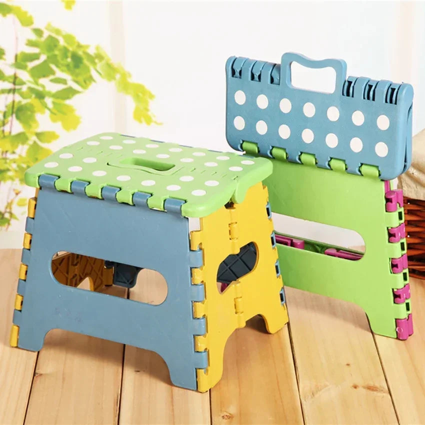Folding Step Stool Plastic Durable Easy Foldable