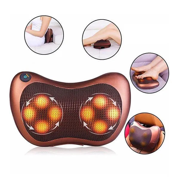 Car Pillow Massager – Electric Shiatsu Neck & Shoulder Massage Cushion with Heat