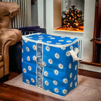 Pack of 2 Floral Large Storage Bag – Multipurpose Clothes & Blanket Organizer