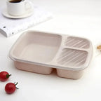 Pack of 2 Student Lunch Box (Small) – Compact 3 Compartment Lunch Box for Kids