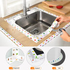 Waterproof Self-Adhesive Kitchen Sink Sticker For Bathroom Corner & Wall Sealing Strip