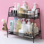 2 Layer Steel Rack – Multi-Purpose Desktop Organizer Shelf