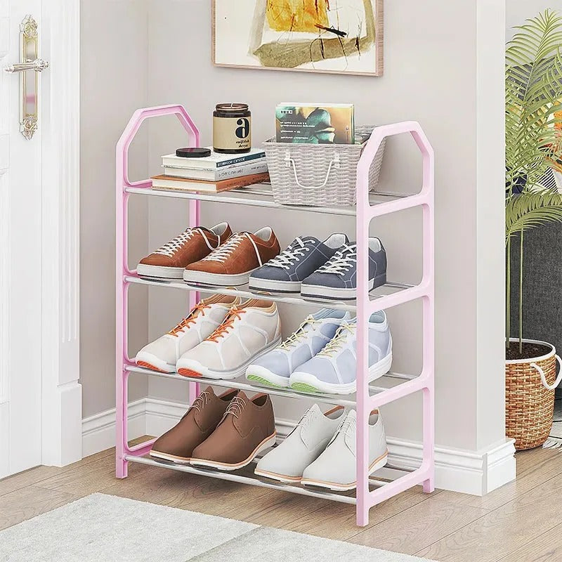 4 Tier Shoe Rack – Space Saving Shoe Organizer Shelf for Home & Entryway