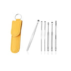 Pack of 2 Ear Cleaning Tool Kit – Portable Ear Wax Remover Set | Stainless Steel Earpick Kit