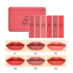 Heng Fang Mini Lipstick Set (6 Shades) – Matte Red & Nude Lipsticks Kit