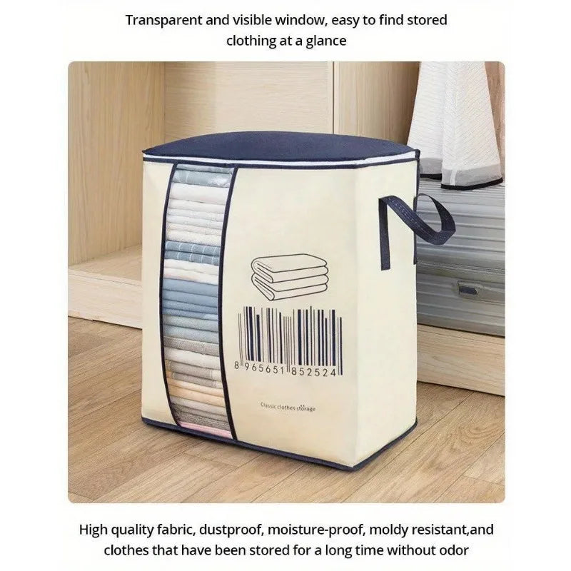 Pack of 2 Peach Storage Bag – Large Clothes & Bedding Organizer with Handles