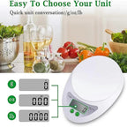 Digital Kitchen Weight Scale with Bowl – Accurate Food & Baking Scale