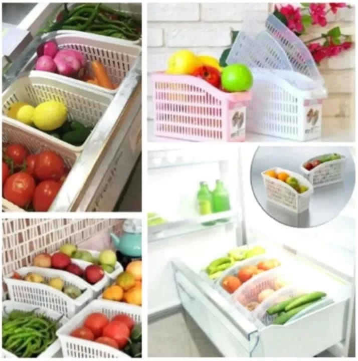 Plastic Fruit & Vegetable Storage Baskets