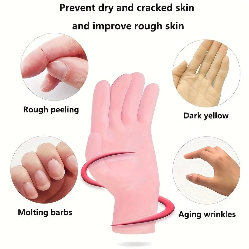 Silicone Gel Moisturizing Gloves