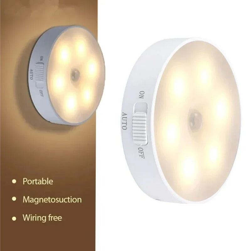 Human Body Sensor LED Night Light with Wireless USB Charging