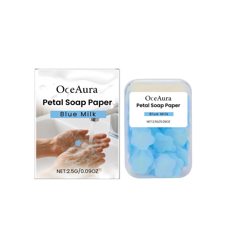 Flower Paper Soap Sheets – Portable Travel Hand Wash Soap (Box Pack) 🌸