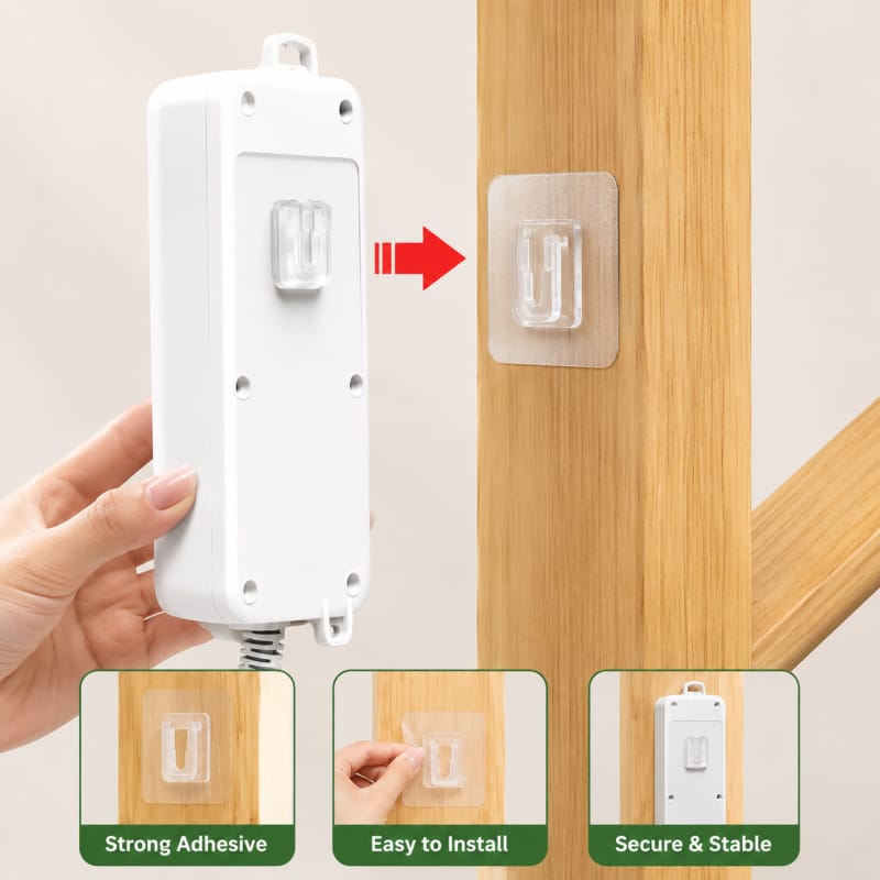 Double sided adhesive wall hook ( pack of 10 )