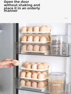 3 Layer Foldable Egg Organizer – Fridge Storage Rack for Eggs (Space Saving)