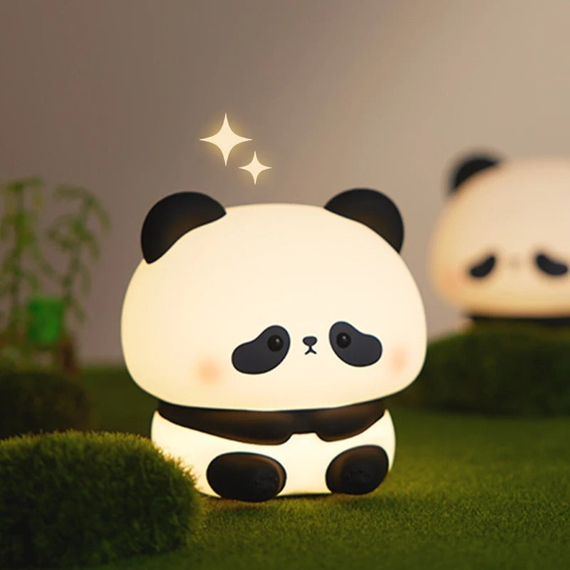 Cute Panda Rechargeable Night Lamp – Soft Silicone LED Touch Light