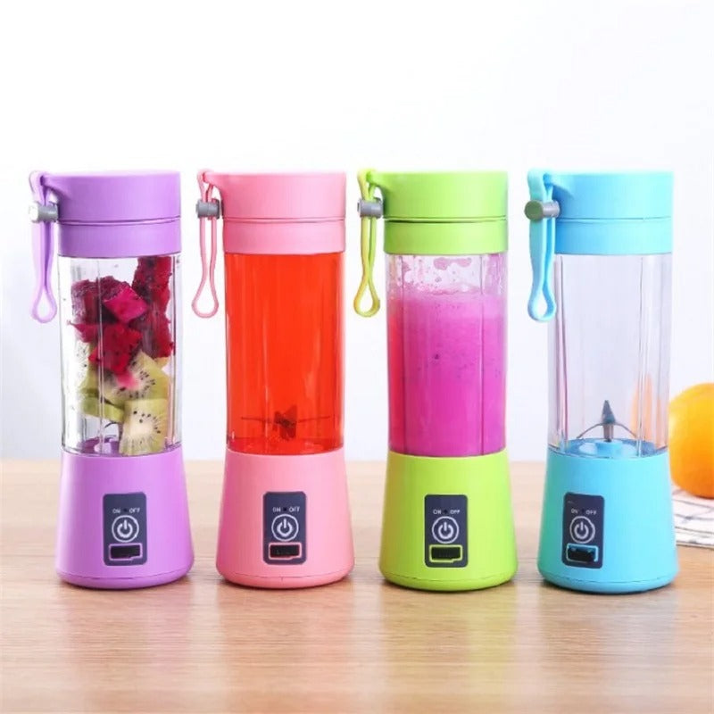 USB Rechargeable Juicer 6 Blades Electric Blender Portable Mixer