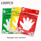 Pack of 2 Disposable Plastic Gloves (100 Pcs) – Hygienic Food Handling & Cleaning Gloves
