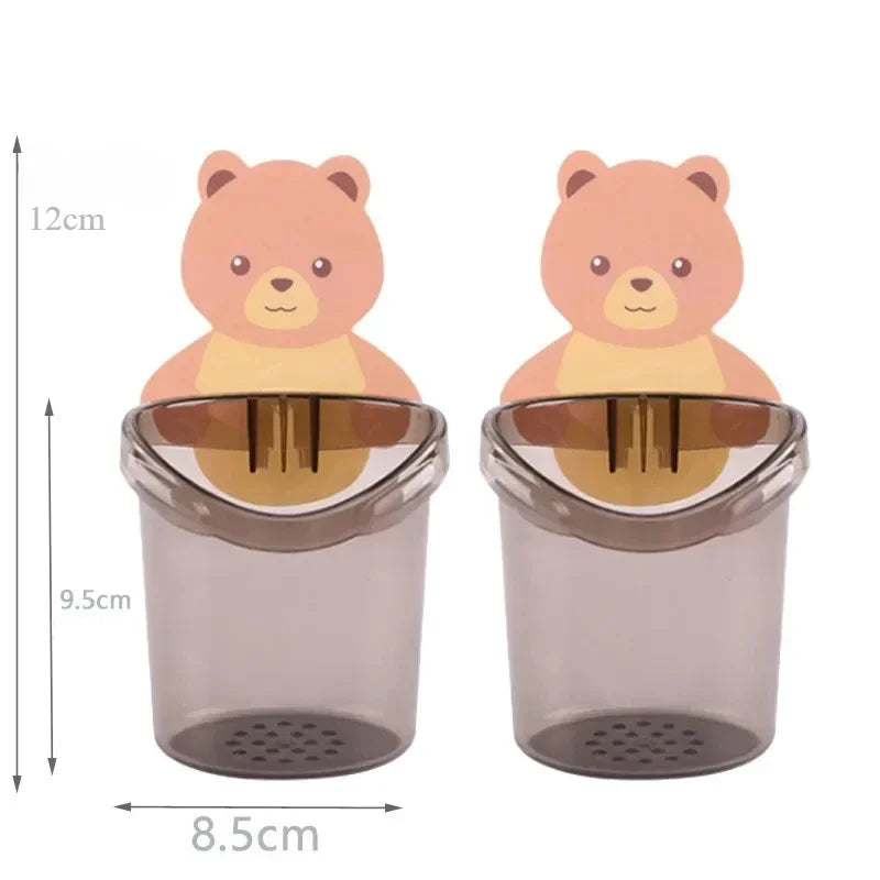 Wall Mounted Bear Holder – Cute & Durable Organizer for Home Use