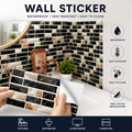 Pack of 24 Waterproof Smart Self Adhesive Tile Stickers