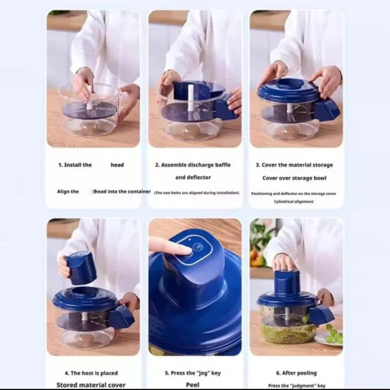 Automatic Electric Fruit & Vegetable Peeler Machine – Hands-Free Kitchen Peeling Tool