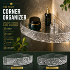 Premium Corner Bathroom Organizer Shelf – Wall Mounted Shower Storage Rack