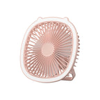 3 in 1 Portable Desktop Fan with LED Light – Table, Wall & Ceiling Hanging Fan (Rechargeable)
