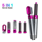 5 in 1 Hot Air Hair Brush – Multi-Function Hair Styler Dryer, Curler & Straightener (Imported China Model)