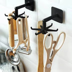 Multi-purpose 360 Degree Rotating Folding SELF-ADHESIVE Hook