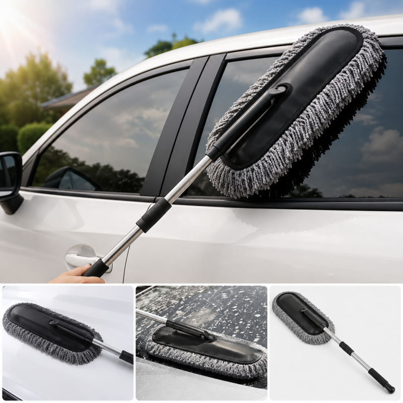 Car Wash Cleaning Brush Duster Dust Wax Mop