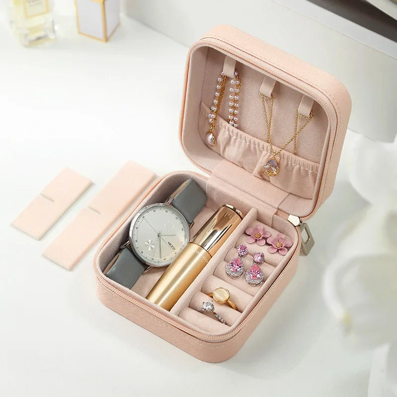 Premium Leather Jewellery Organizer Box – Travel Storage Case for Women