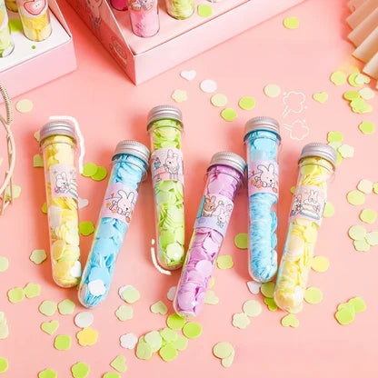 Flower Paper Soap Tube – Portable Travel Hand Wash Sheets 🌸✨